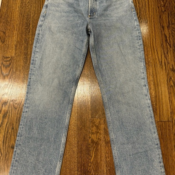 AGOLDE  High Rise Stovepipe Denim Jeans Helm Low Stretch Size 27 - Picture 1 of 10